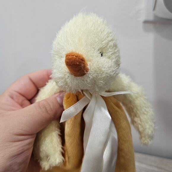 Bunnies by the Bay Baby Duck Lovey Plush Satin Security Blanket NEW 2012 - Picture 1 of 5